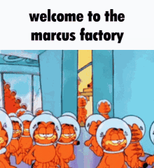 Marcus Garfield GIF - Marcus Garfield Welcome To The Marcus Factory GIFs