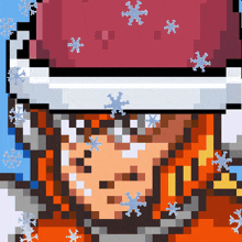 Mega Man X Christmas GIF - Mega Man X Christmas Santa Hat GIFs