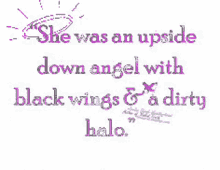 Upside Down Angel Black Wings GIF