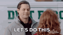 Justin Bruening Swept Up By Christmas GIF - Justin Bruening Swept Up By Christmas Lets Do This GIFs