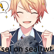 a picture of a boy with the words sel on sealtwt
