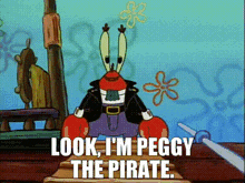 Spongebob Peggy The Pirate GIF