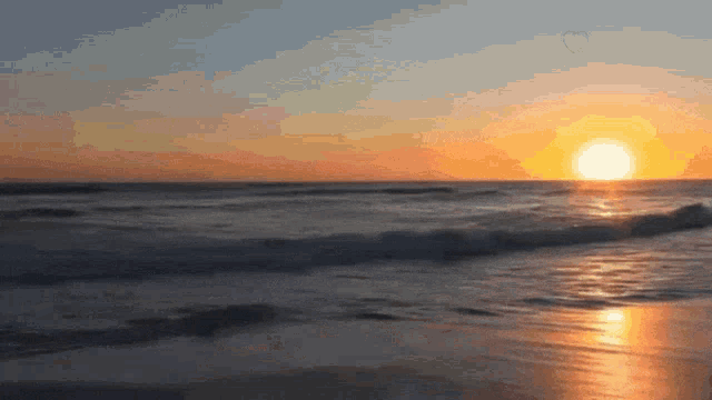 beach sunset gif