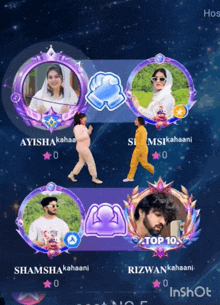 a screenshot of a video game showing a woman named ayisha