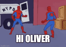 Oliver Hi Oliver GIF - Oliver Hi Oliver Spiderman GIFs