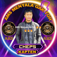 a logo for cheps kapten with a picture of a man