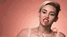 Miley Tongue GIF - Miley Tongue Lick GIFs