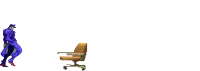 a cartoon drawing of a person falling off a sleigh