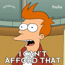 i cant afford that philip j fry futurama thats out of my budget thats so pricey