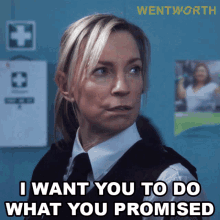 i want you to do what you promised linda miles wentworth please fulfil your promise please do as youve promised