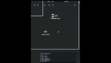 a computer screen shows a game called blue scores
