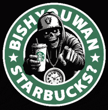 Bishyouwan Starbucks GIF - Bishyouwan Starbucks Zombie GIFs