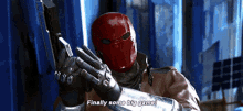 Injustice Red Hood GIF - Injustice Red Hood Finally Some Big Game GIFs