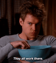 Glee Sam Evans GIF - Glee Sam Evans They All Work There GIFs