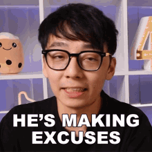 Hes Making Excuses Brett Yang GIF - Hes Making Excuses Brett Yang Two Set Violin GIFs