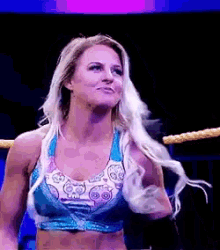 candice lerae smile tongue out lip lick nxt
