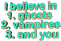 Ghosts Believe Sticker - Ghosts Believe Vampire Stickers