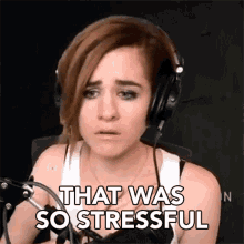 That Was So Stressful Stressed GIF - That Was So Stressful Stressed Too Much GIFs