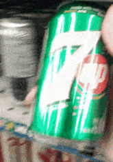 7 up soda drink can of soda can of 7up