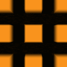 a black background with orange squares in a pattern
