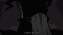 a silhouette of a person with the words a black hollow on the bottom