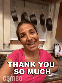 Thank You So Much Laura Vitale GIF - Thank You So Much Laura Vitale Cameo GIFs