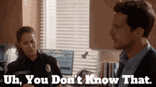 Station19 Andy Herrera GIF - Station19 Andy Herrera Uh You Dont Know That GIFs