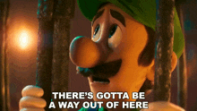 Theres Gotta Be A Way Out Of Here Luigi GIF - Theres Gotta Be A Way Out Of Here Luigi The Super Mario Bros Movie GIFs