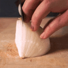 Slicing Onions Two Plaid Aprons GIF