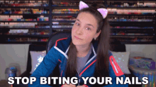 Stop Biting Your Nails Cristine Raquel Rotenberg GIF - Stop Biting Your Nails Cristine Raquel Rotenberg Simply Nailogical GIFs