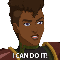 I Can Do It Andra Sticker - I Can Do It Andra Masters Of The Universe Revolution Stickers
