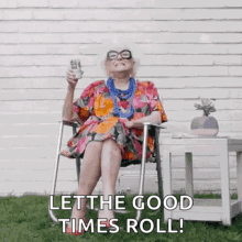 Grandma Cheers GIF - Grandma Cheers Toast GIFs