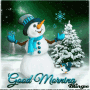 Good Morning Snowman GIF - Good Morning Snowman Smile GIFs