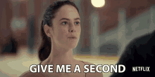 Give Me A Second Kaya Scodelario GIF - Give Me A Second Kaya Scodelario Kat Baker GIFs