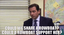 The Office GIF - The Office Rowboat GIFs