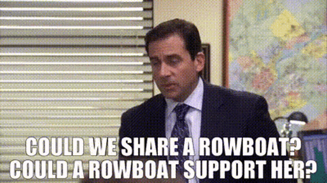 The Office GIF The Office Rowboat Discover Share GIFs