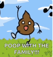 poop dancing family silly