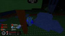 a screenshot of a video game with the words round ends in