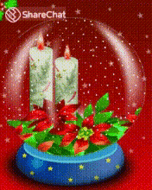 मोमबत्ती मेरीक्रिसमस GIF - मोमबत्ती मेरीक्रिसमस चमचमाहट GIFs