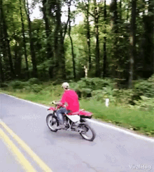 viralhog motorcycle lets ride flat tire