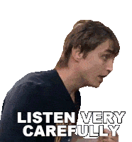 Listen Very Carefully Danny Mullen Sticker - Listen Very Carefully Danny Mullen Pay Close Attention Stickers