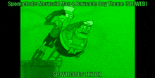 spongebob 's mermaid man and barnacles boy theme is slowed