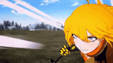 rwby bumblebee bumbleby fight stab