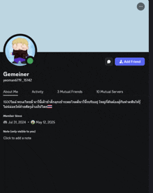 a screenshot of a person 's facebook page with the name gemeiner