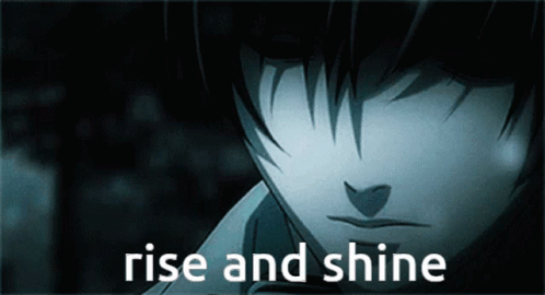 Light Yagami Death Note GIF - Light Yagami Death Note Good Morning -  Discover & Share GIFs