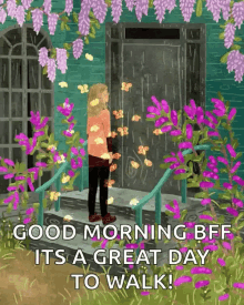 Good Morning Bff Great Day To Walk GIF