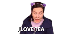 I Love Tea Cristine Raquel Rotenberg Sticker - I Love Tea Cristine Raquel Rotenberg Simply Nailogical Stickers