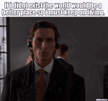 World Would Be A Better Place If I Didnt Exist So I Must Keep On Living GIF - World Would Be A Better Place If I Didnt Exist So I Must Keep On Living Christian Bale Walking GIFs