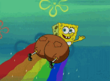Assbow Spongebob GIF - Assbow Spongebob Rainbow GIFs