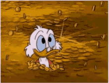 Money Duck GIF - Money Duck Tales GIFs